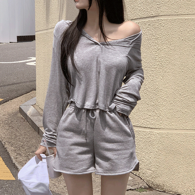 Baron Hooded T-shirt -3 color 長袖上衣