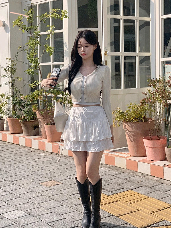 層次澎裙及膝裙