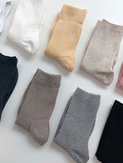 rainbow ribbed socks Ribbed 袜子