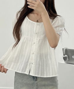 Pure and lovely premium short sleeve blouse