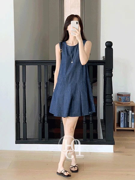 Coco Flare Denim Dress