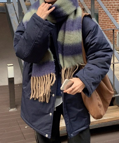 Key and long night padded Jacket