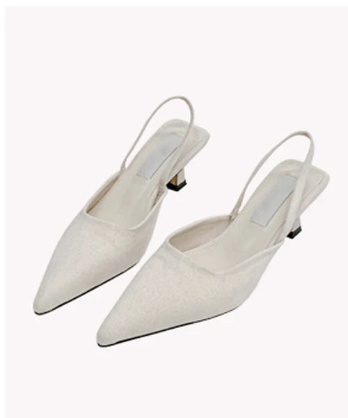 러븐 스틸레토 슬링백 슈즈