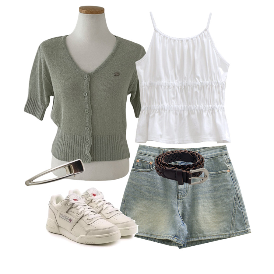 Cardigan/Vest,sleeveless,ShortPants 코디