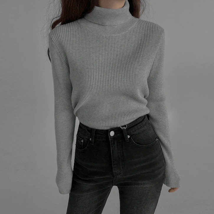 Jjonjjon Ribbed 3 Turtleneck Knitwear  針織衫