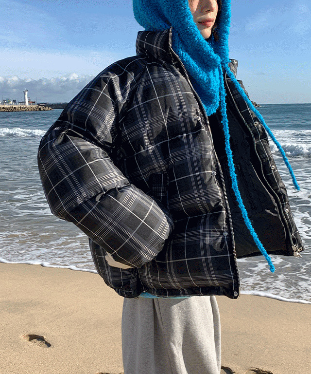 KUM OVERFIT STRING WELLON PADDING 拉鍊外套
