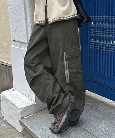 Tymo Cotton Wide Cargo Pants 長褲