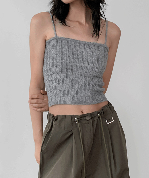 Shoota Crop Cable Knitwear Sleeveless 無袖