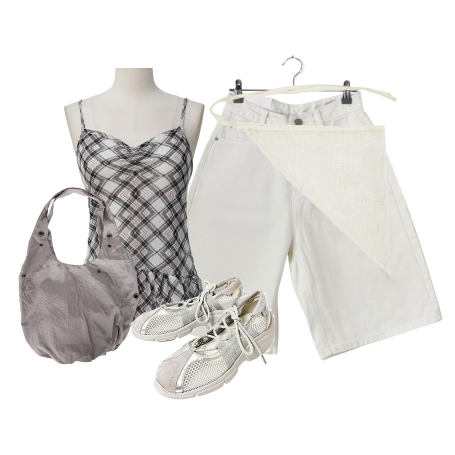 ShortPants,sleeveless,ShoulderBags 코디