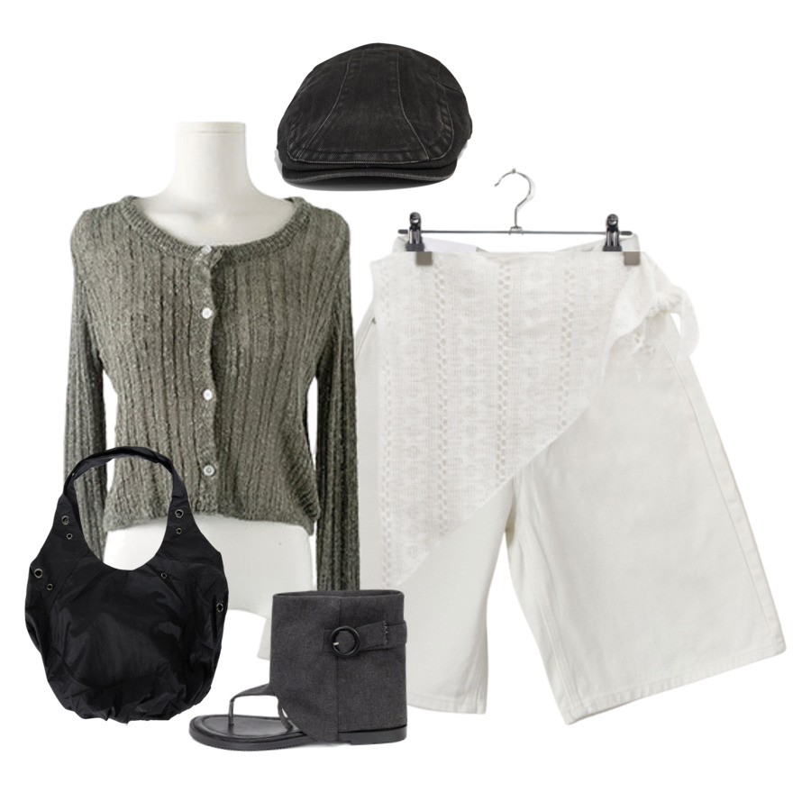 ShortPants,skirt,Cardigan/Vest 코디