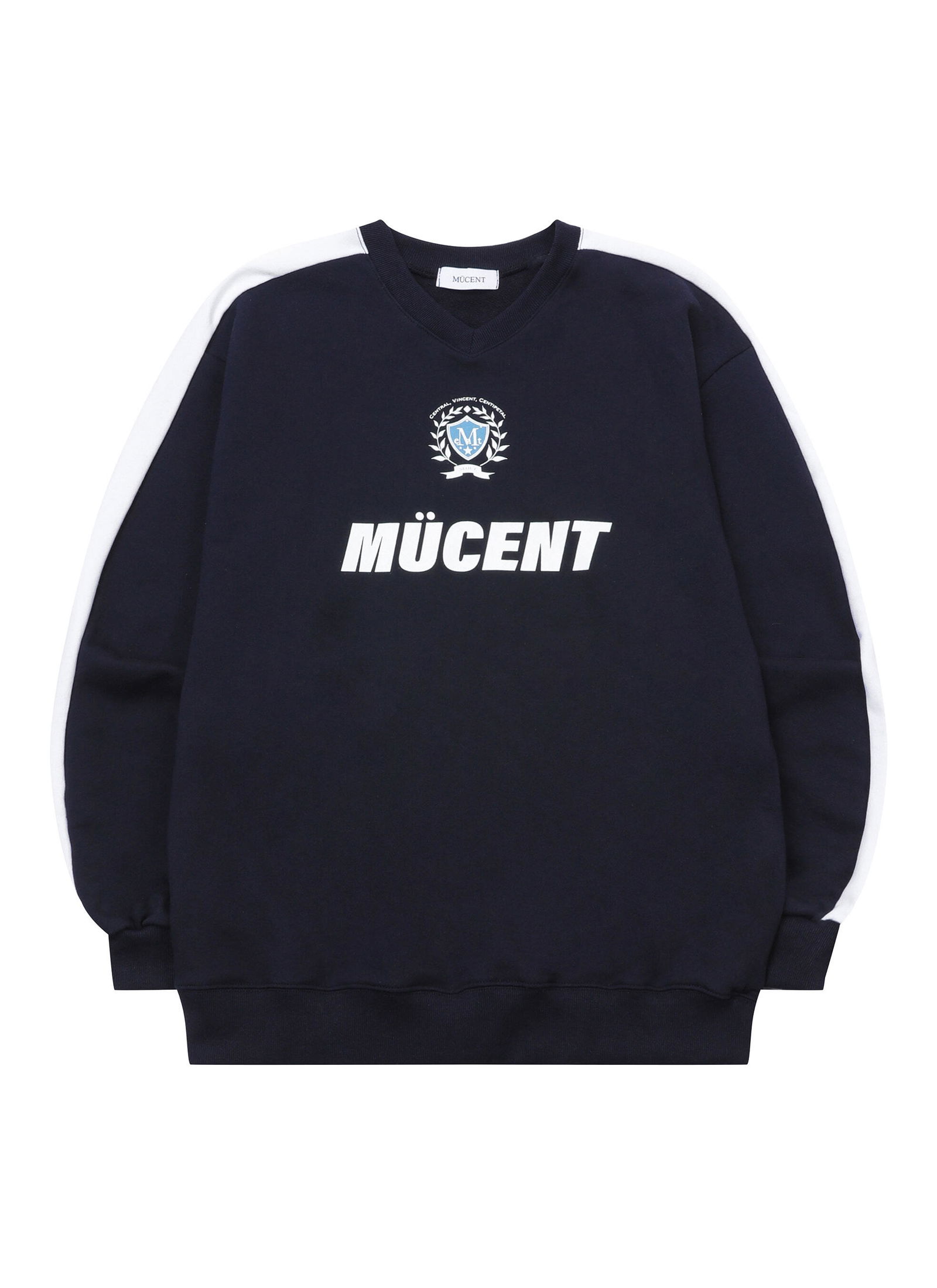 SOCCER UNIFORM FOOTBALL Sweatshirt Soccer Uniform Football Sporty Sweatshirt (Navy, Gray) 长袖上衣