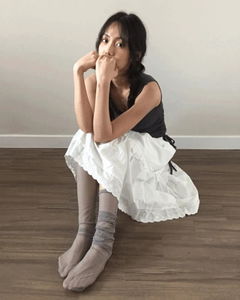Sheer Midi Socks *White Same Day Shipping Available