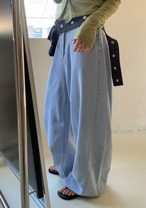 Gaanji Curve Split Wide Pants