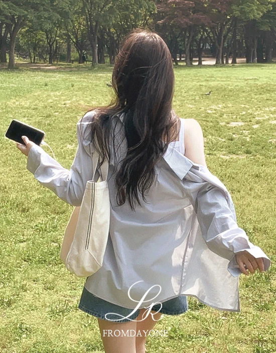 Summer ShirtMade) All-use slim fit long-sleeved shirt