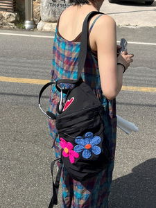Colorful flower backpack