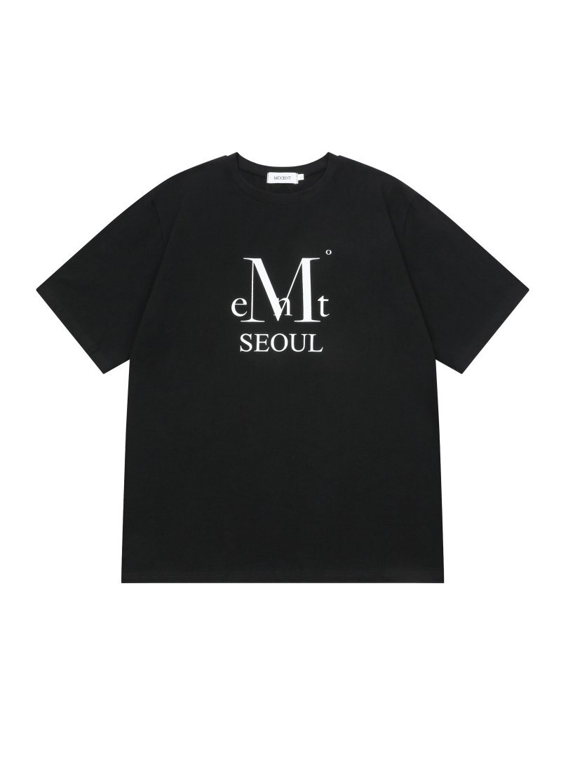 SEOUL SIGNATURE LOGO HALF T (2Color) 서울 시그니처 로고 반팔 티 남녀공용 (2컬러)