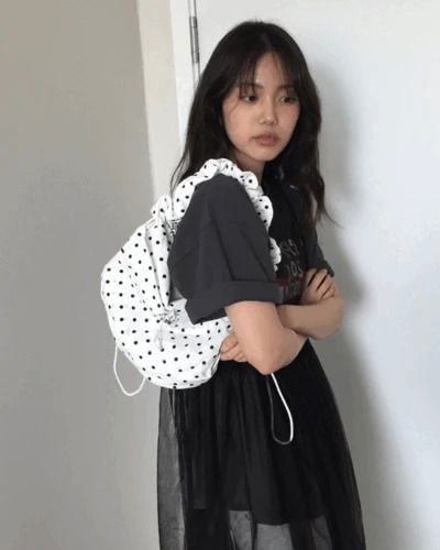 Dot String Pocket Bag *Pink Same-day shipping available