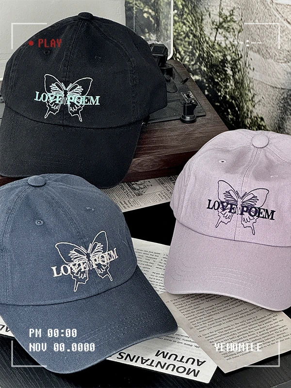 アクロ刺繍ボールキャップ