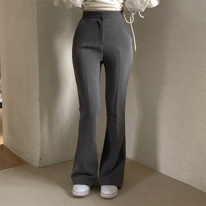 Skulls Flared Long Slacks -2 Colors