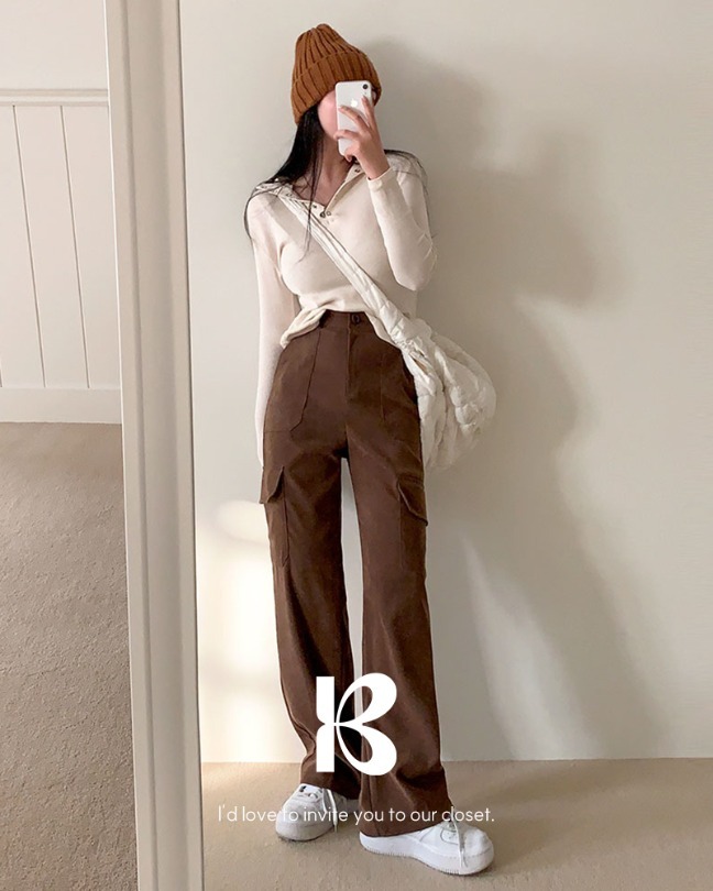 way golden straight cargo pants 長褲