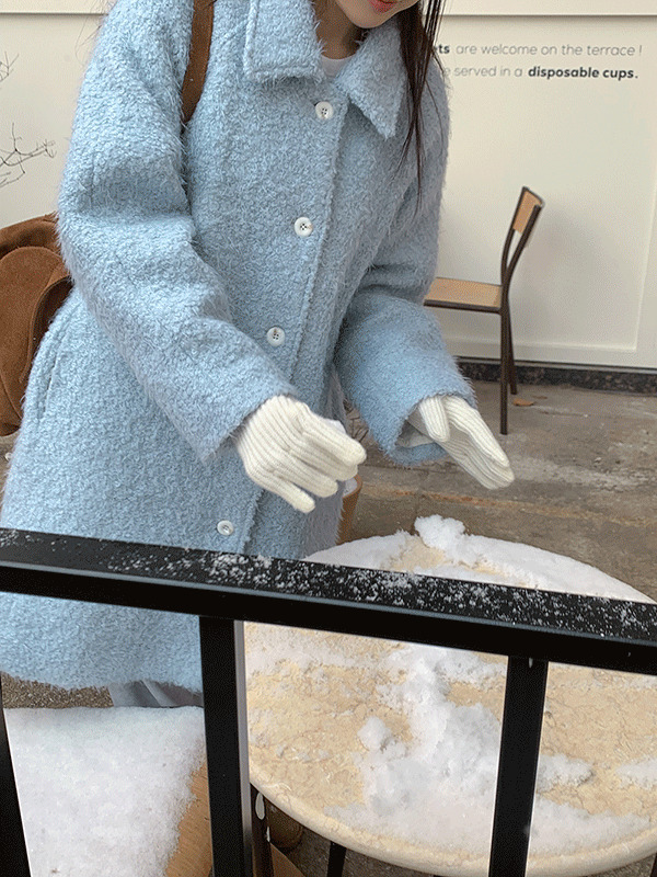 Prima Wool Buckle Half Spring Winter Collar Coat (3 Colors) 針織外套