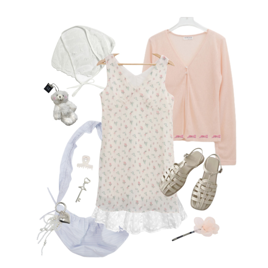 Minidresses,Codicontest,Dailyoutfit,Acc,Silver,Ruffle,contest,spf50,summer 코디