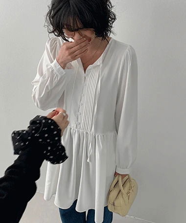 SLEER LAYERED PINTUCK SNAP MINI ONE Dress
