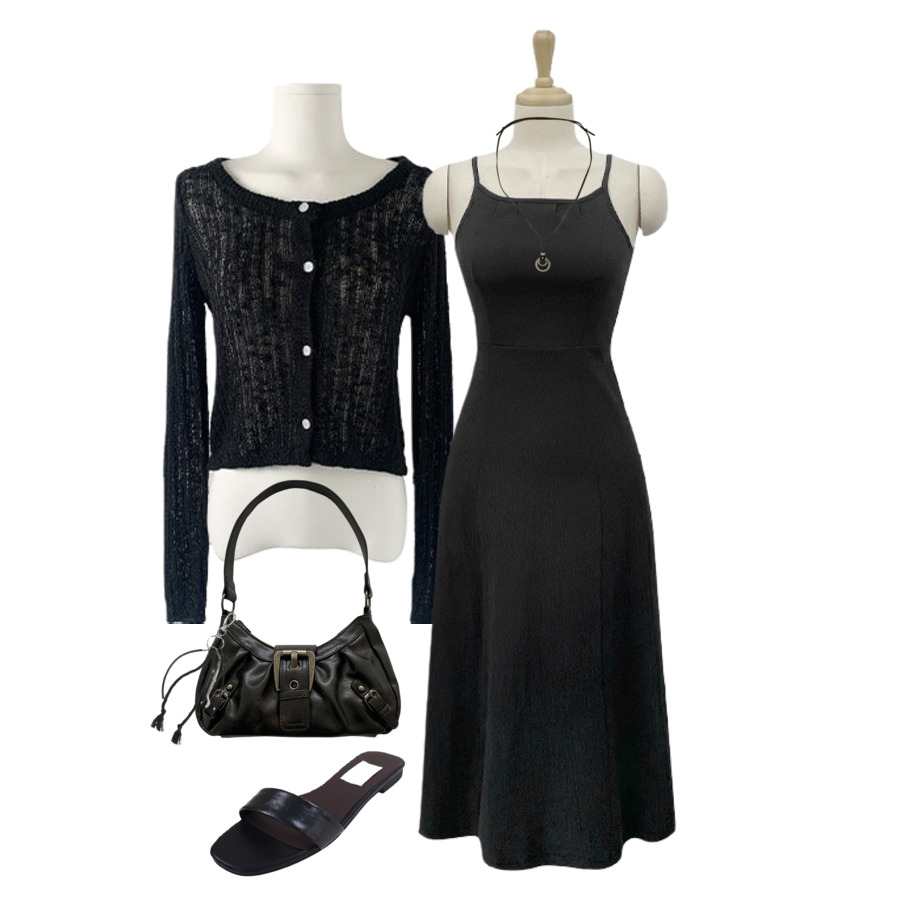 Cardigan/Vest,MaxiDresses,sandals 코디