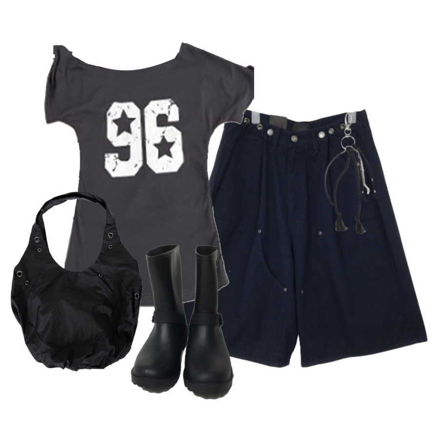ShortPants,ShortSleeve,boots 코디