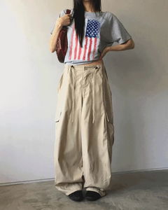 ジェジェカーゴストリング2wayワイドパンツ