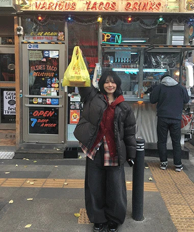 馬克龍舒適寬鬆羽絨外套