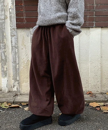 Colette Hoodie Banding Wide Jogger Pants 長褲