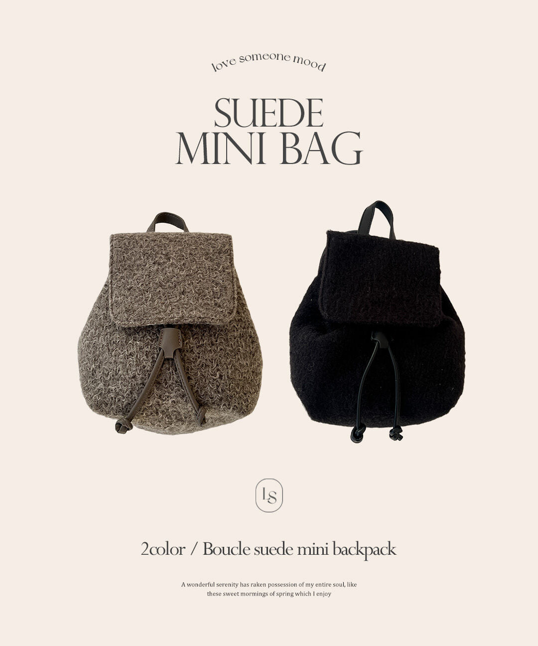 Mutrit Buckle Poggle Dumble Doojori Mini Backpack