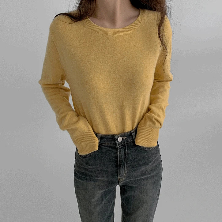 Cashmere 4 Bocashi Round Knitwear 針織衫
