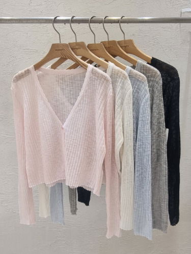Ivy Ribbed Crop Cardigan (Ships Today)