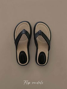 編織皮革涼拖鞋