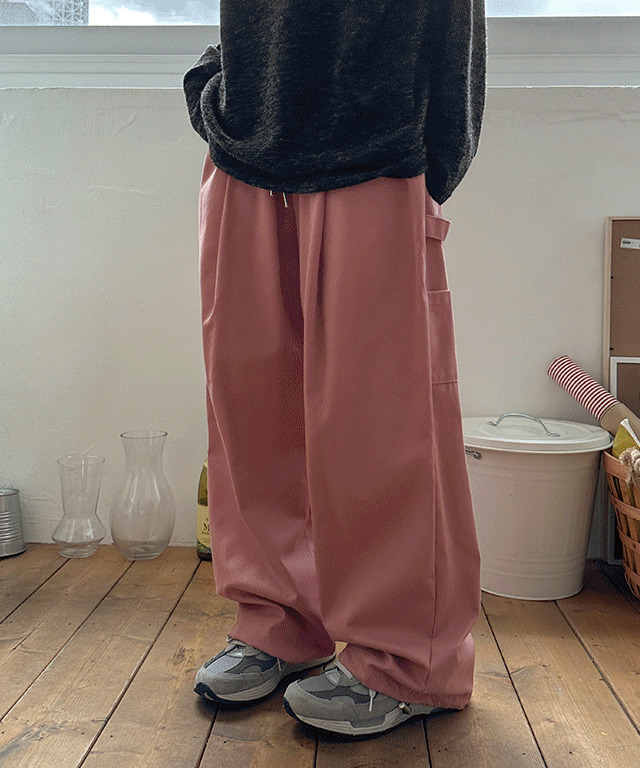 Capable Pintuck String Carpenter Cargo Pants 長褲