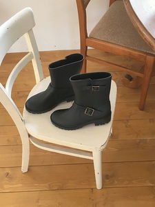 Jibbitz Rain Boots Half Middle Buckle Winter Boots Shoes