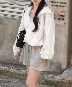 Shue Hood Crop Windbreaker -5 colors