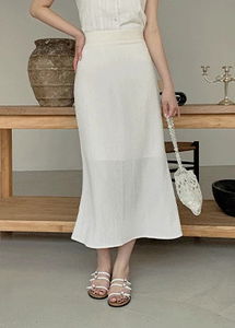 PUBRINBRINGKLE Spandex BACK BANDING MERMAID LONG SKIRT