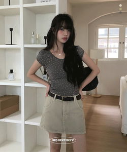 亞當棉質迷你褲裙套裝