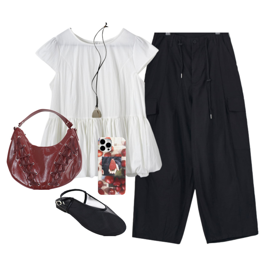 set,flats,ShoulderBags 코디