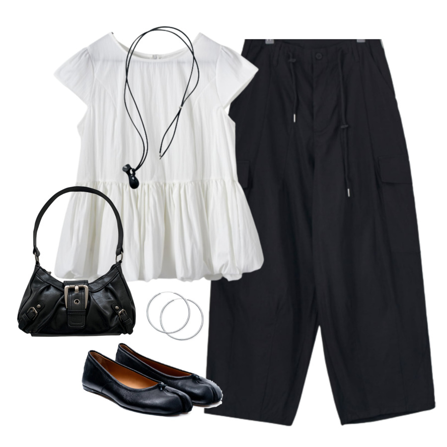 set,flats,necklace 코디