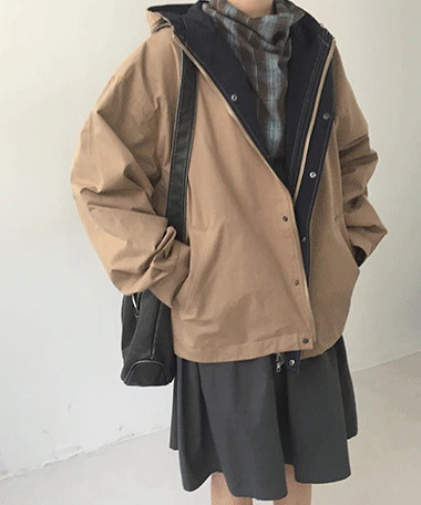 馬賽休閒寬鬆連帽MA-1外套