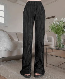 May Pleats Banding Flared Pants
