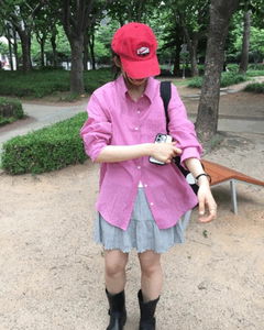 蘇打條紋襯衫