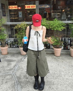 Billy Wide Cargo Bermuda *Charcoal Same Day Shipping Available