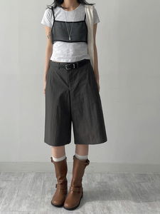 Rainy Nylon Bermuda Pants