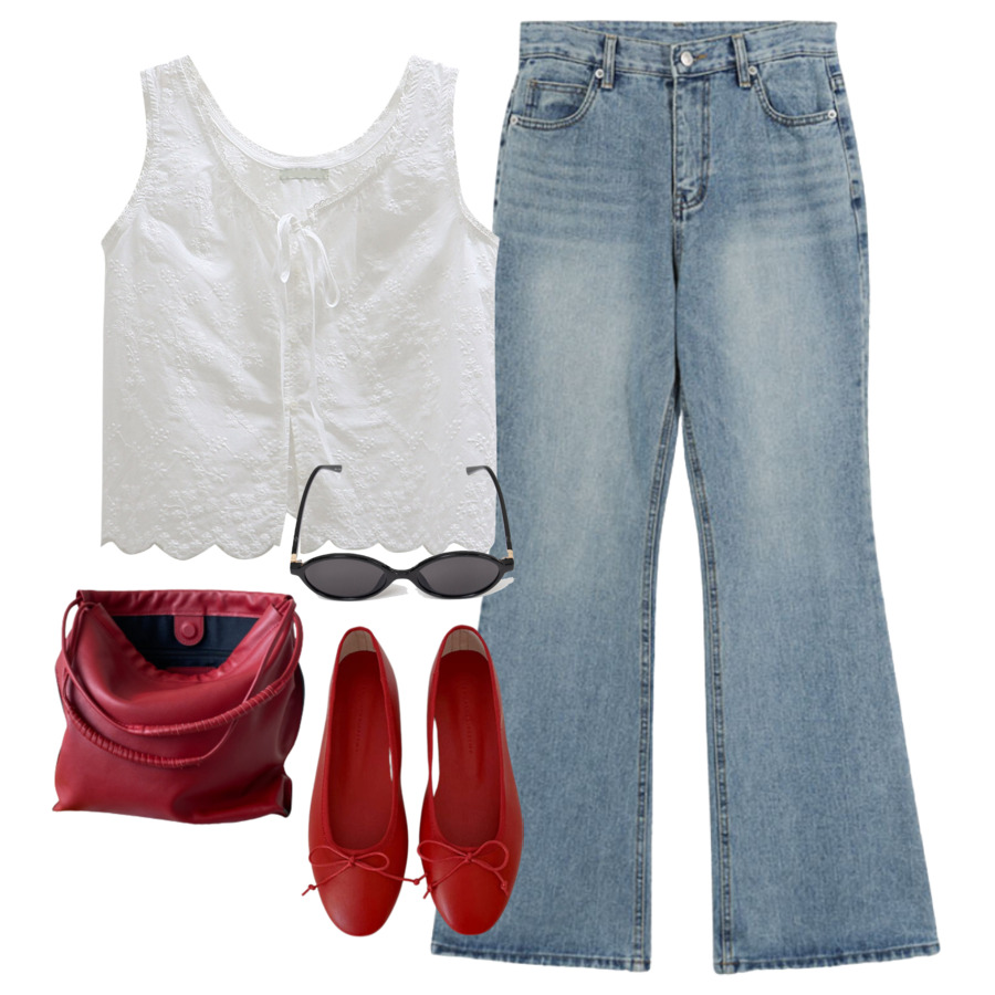 jeans,blouses,flats 코디