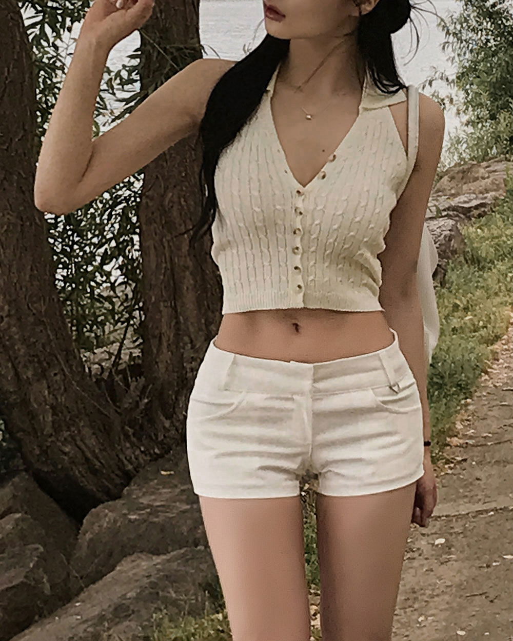 민소매 모델 착용 이미지-S2L28